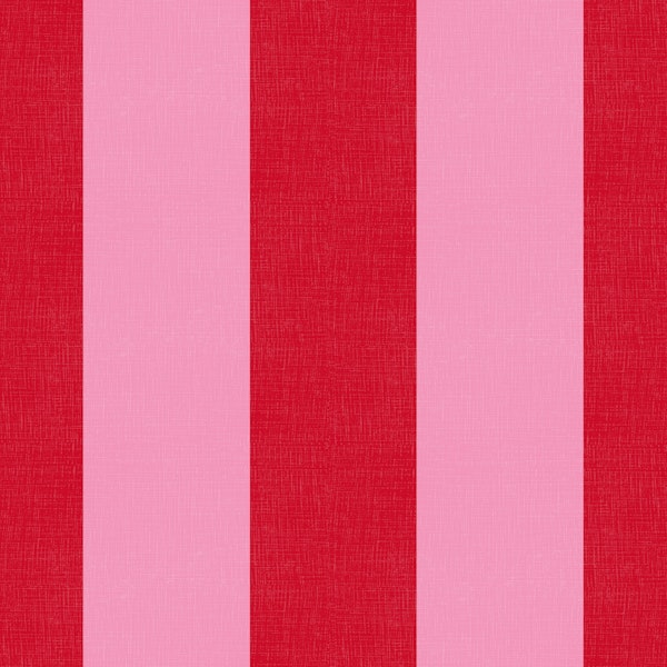 Wide textured stripes - pink and red