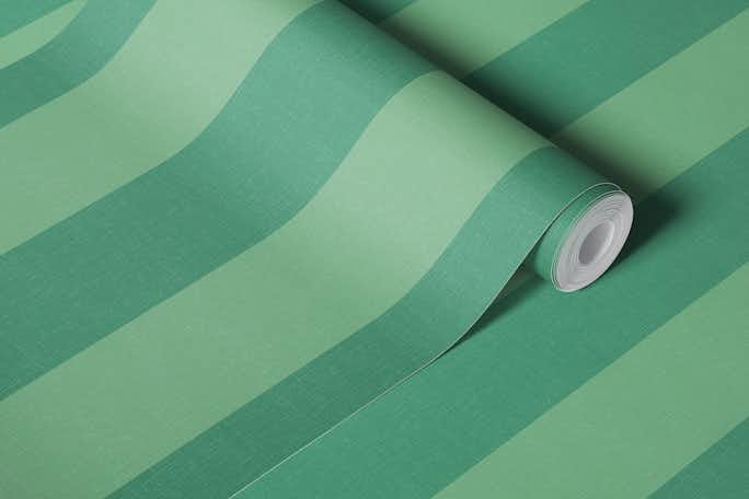 Wide textured stripes - greenwallpaper roll