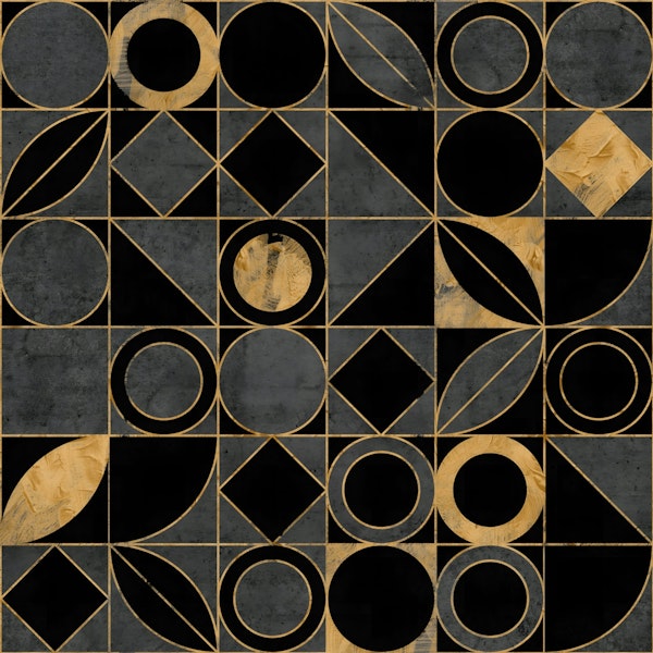 Mid-Century Concrete Collage