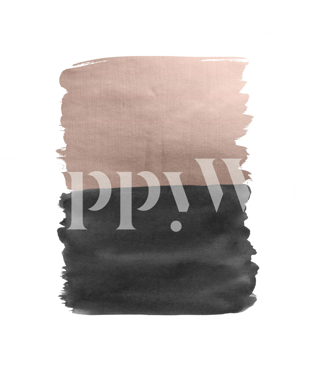 Rose Gold Abstract 1 wallpaper in a room