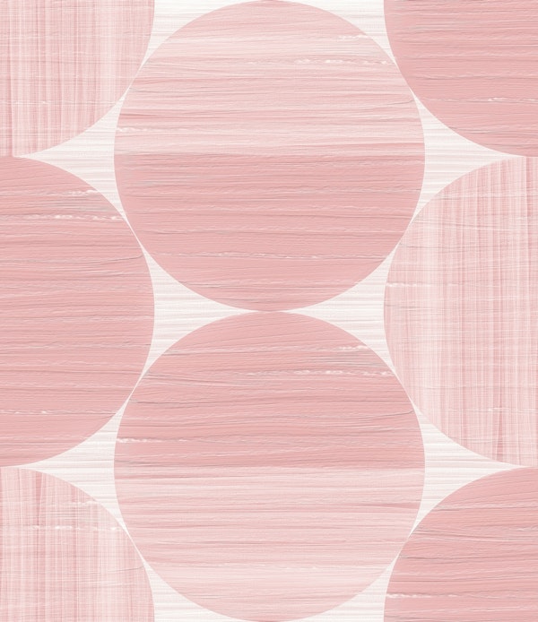 Paint Texture Circle Shapes in Soft Pink