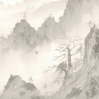 Misty Moody Forest Neutral papiers peint