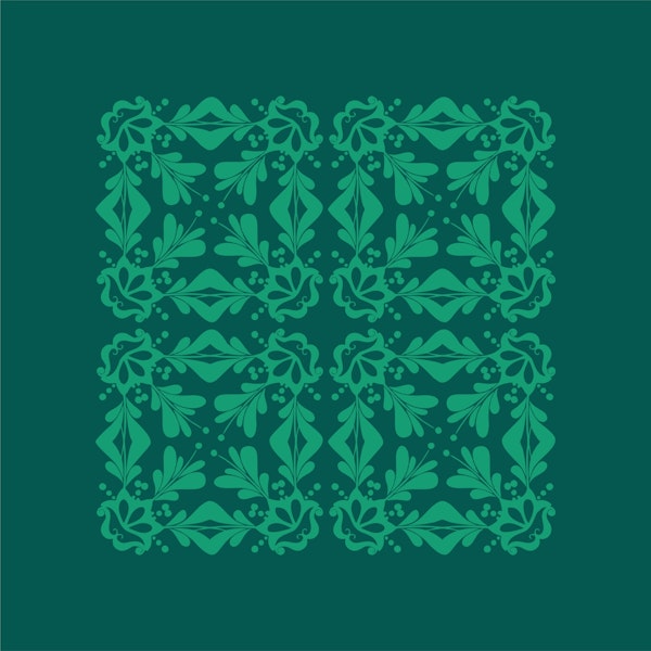 Forest green alhambra jade ornaments