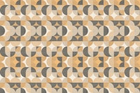 Retro Geometric Pattern Beige wallpaper