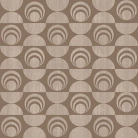 Retro Geometric Pattern Beige wallpaper
