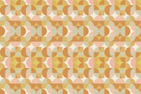 Retro Geometric Pattern Yellow Orange wallpaper