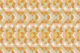 Retro Geometric Pattern Yellow Orange