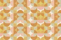 Retro Geometric Pattern Pastel ταπετσαρία