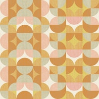Retro Geometric Pattern Pastel tapetit