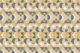 Retro Geometric Pattern Sage Navy Pink