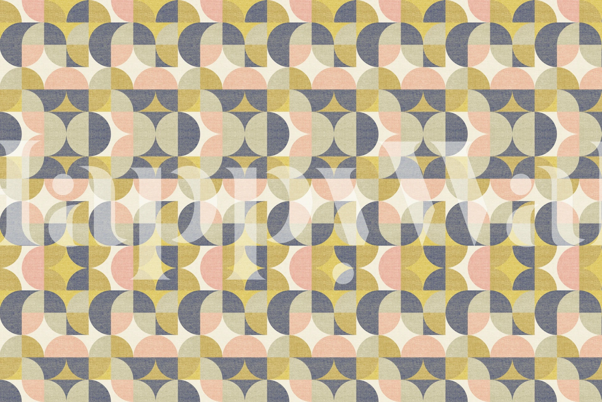 Retro geometrisk mønster i rom