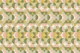 Retro Geometric Pattern Sage Yellow Pink