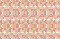 Retro Geometric Pattern Sage Peach Pink wallpaper
