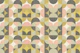 Retro Geometric Pattern Sage Black Pink