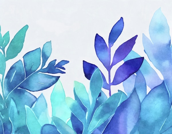 Turquoise Blue Foliage Garden