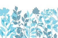Layered Leaves Teal Spring Vibes ταπετσαρία