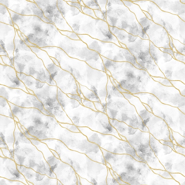White Marble with golden veins