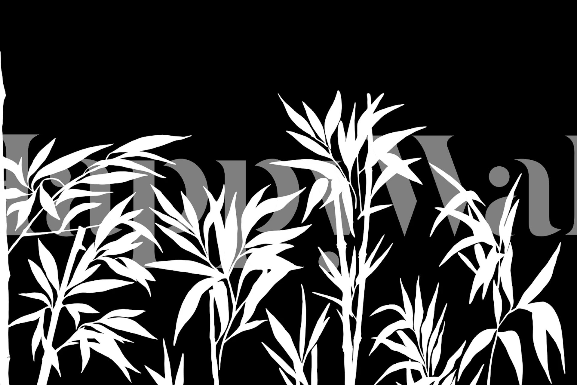 Zan Bamboo Tranquility wallpaper in een kamer