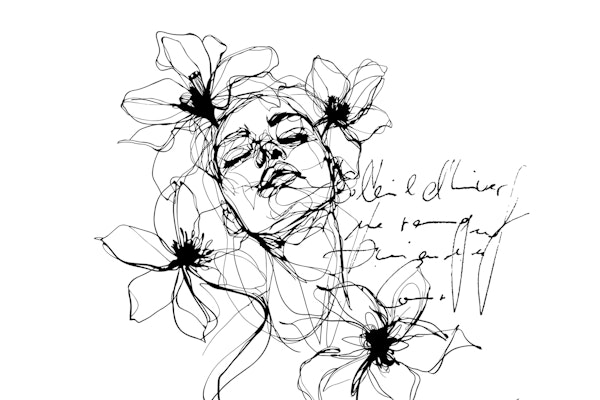 Passionate Dreams Line Art Female