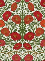 Magical Poppies in Retro Style 6 wallpaper