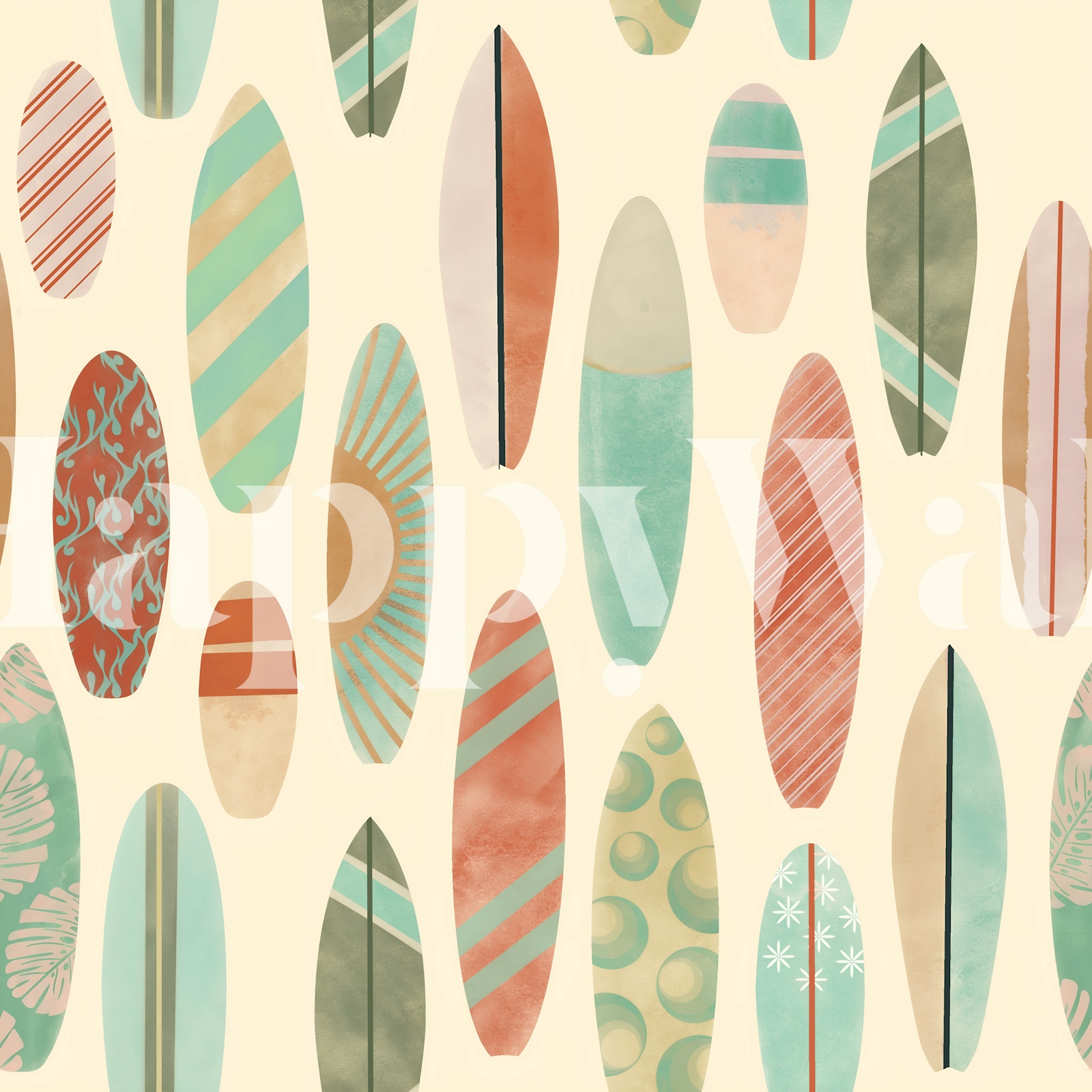 Surf Vintage Vibe wallpaper | Happywall