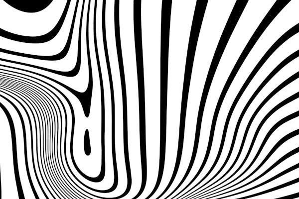 Retro Black And White Optical Art