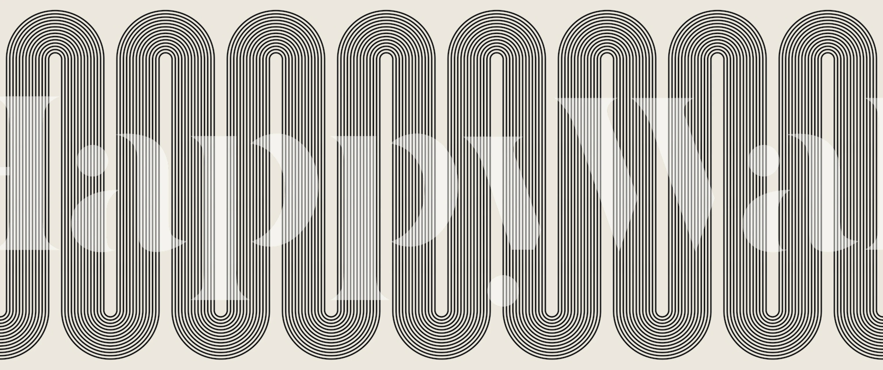 Tapeta Lines and circles u sobi