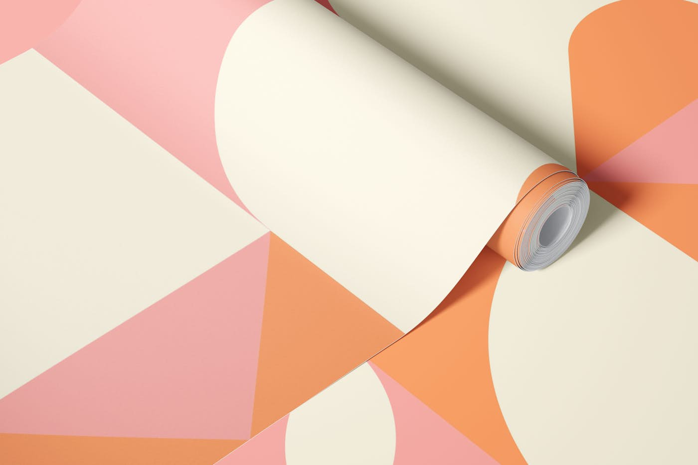 Hearts Geometric Abstract Pattern wallpaper roll