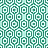 Grass green hexagon pattern ταπετσαρία