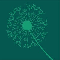 Dark green dandelion jumbo flower tapete