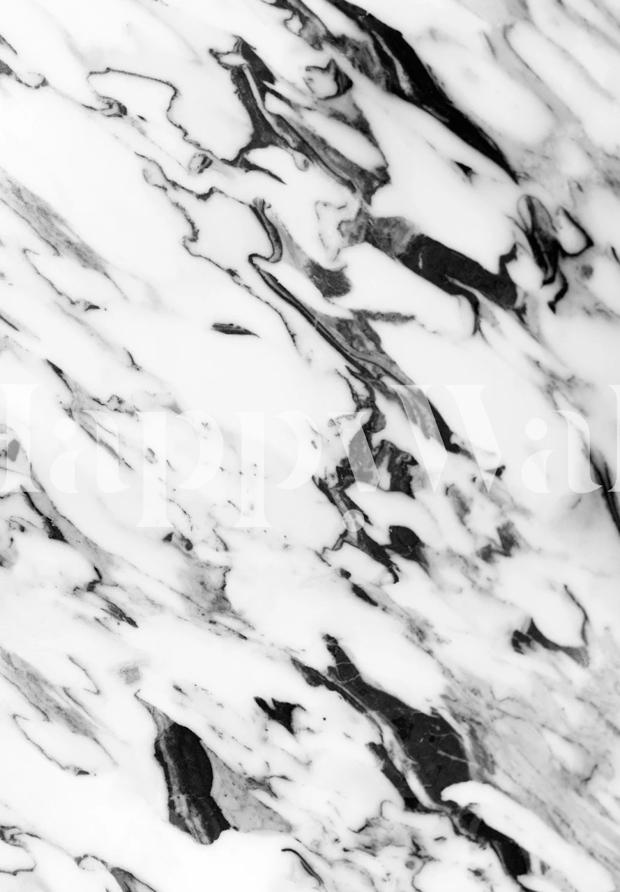 Klassieke witte marmeren textuur met donkere aderen voor fotobehang