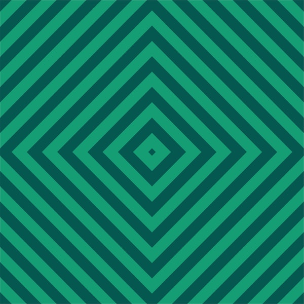Diamonds pattern design in green