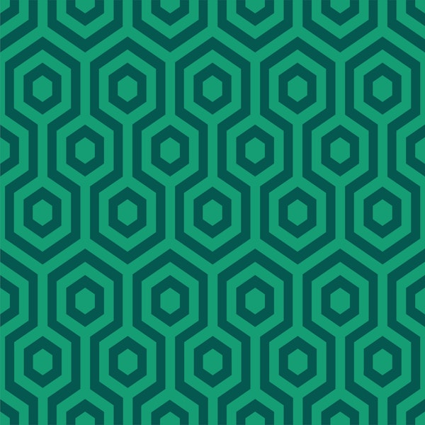 Diamond pattern design in green