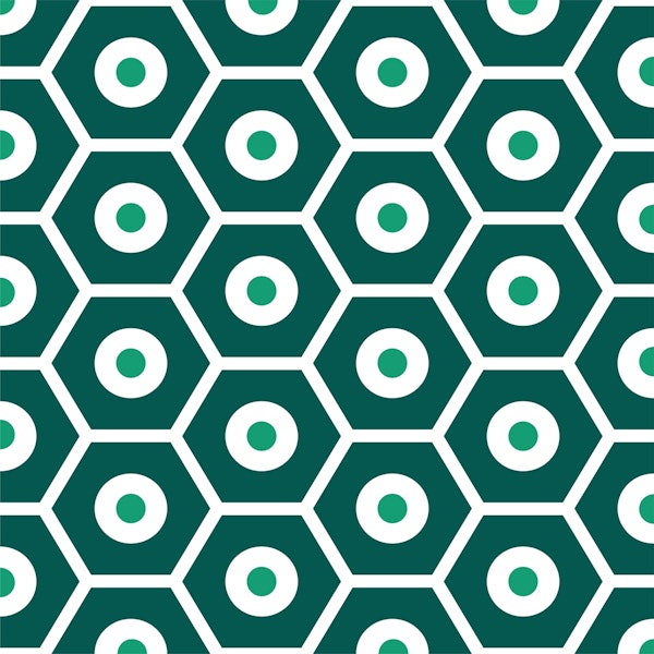 Diamond pattern in green color