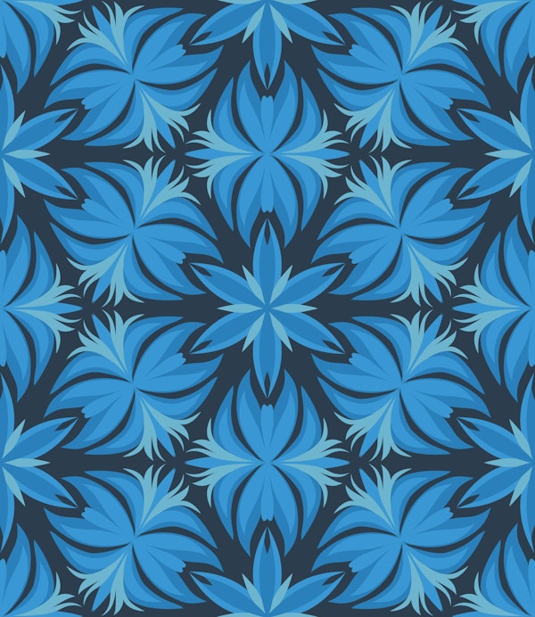 Blue kaleidoscope