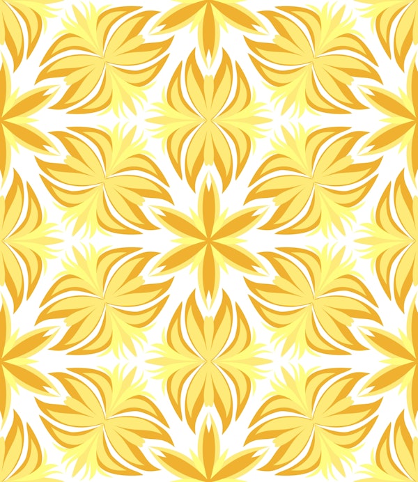 Yellow and white kaleidoscope