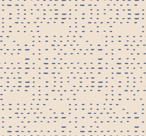 Dots Ocean Nautical Coastal Blue Ivory