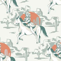 Western Cowgirl ταπετσαρία