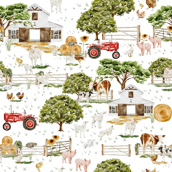 Nursery - Happy Farm Yard Pattern 2