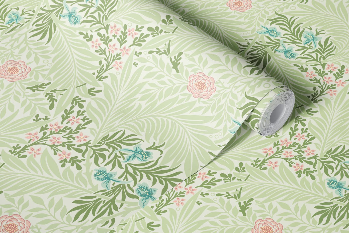 Victorian Larkspur pattern 1 wallpaper roll