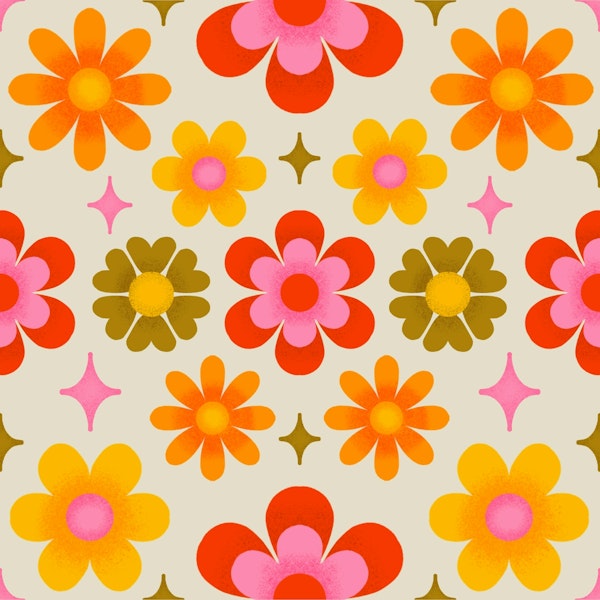 Retro Floral Pattern 3