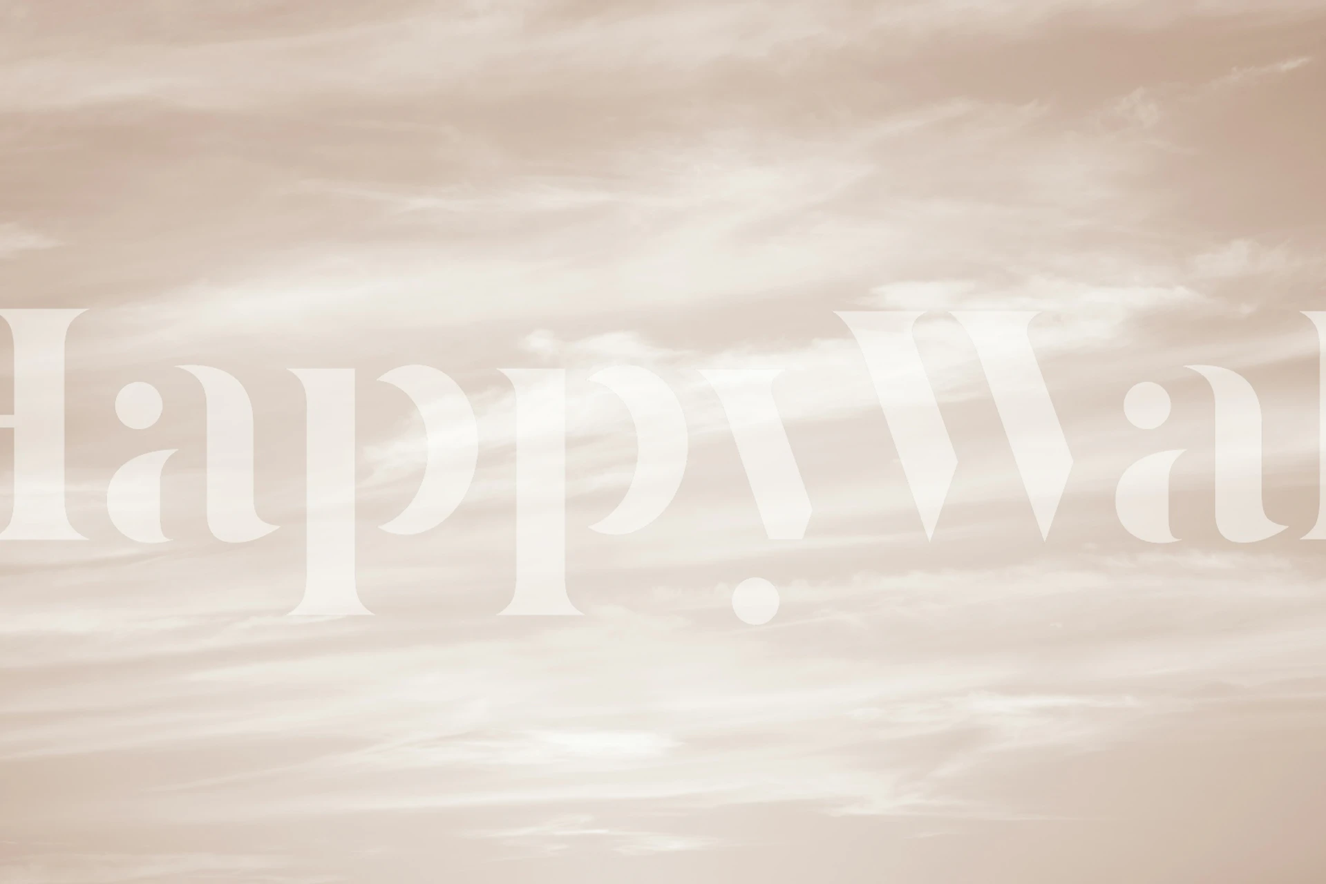 Soft, neutral cloudy sky with hints of beige and gray wallpaper