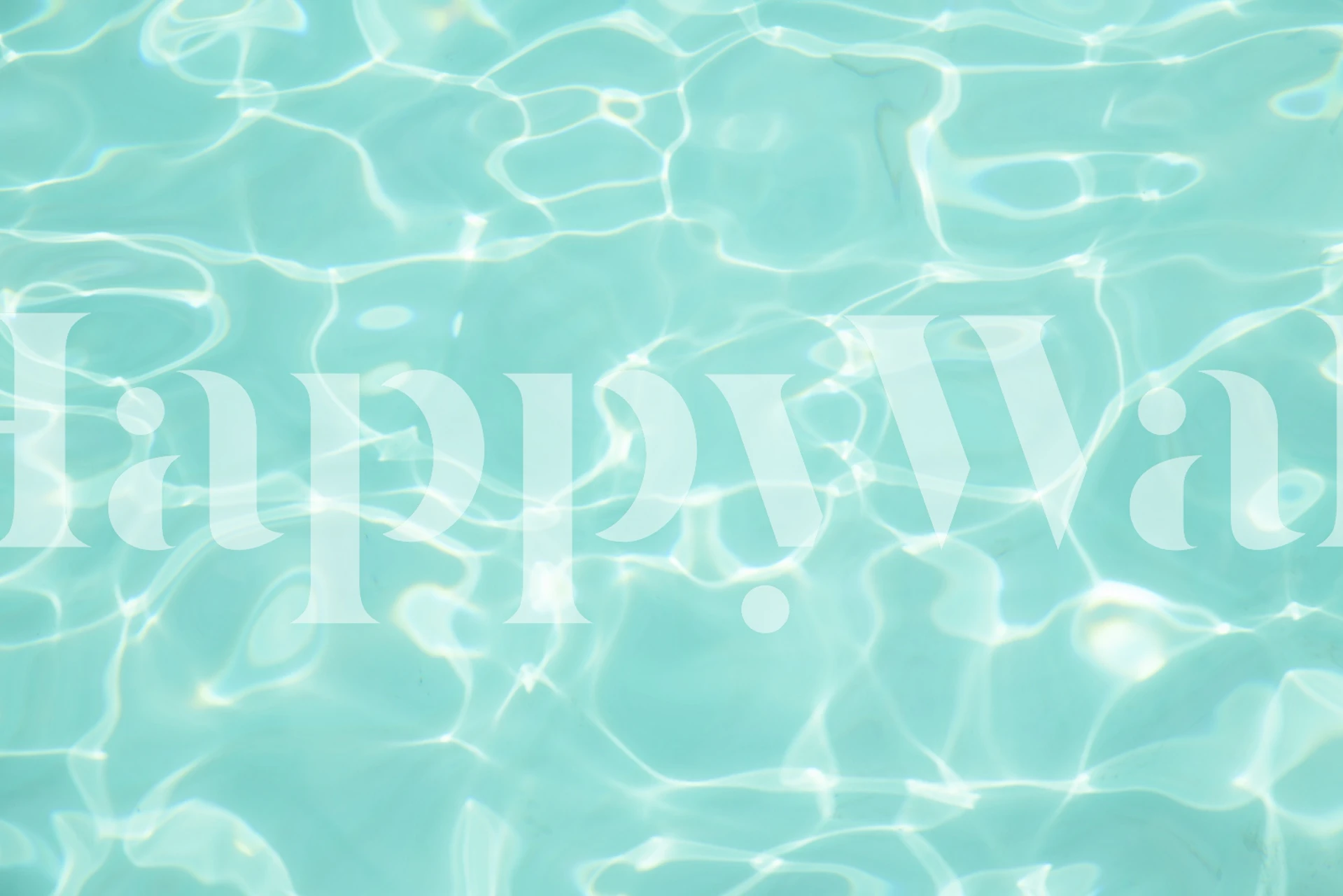 Caribbean Ocean Glow 4-inspirierte Tapetgestaltung