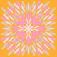 Petal Burst - orange and pink