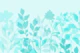 Layered Leaves Spring Vibes Turquoise