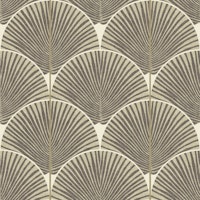 Japandi palms warm neutral (small scale) tapete