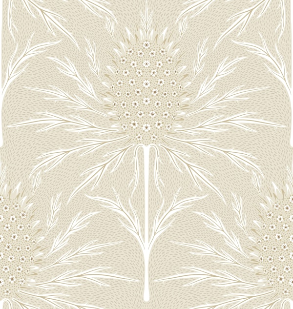 Thistle beige white