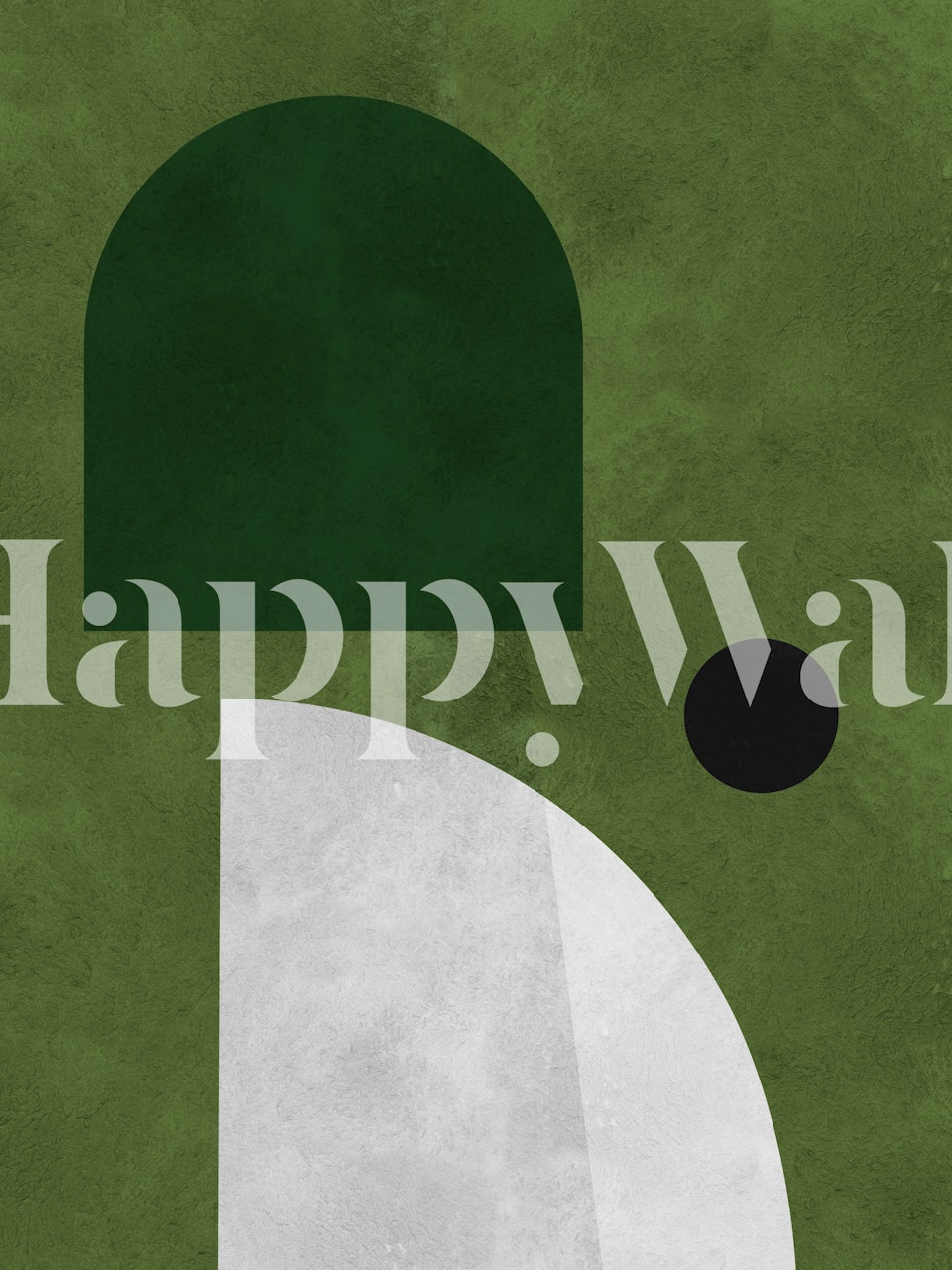 Geometric modern art wallpaper in a room