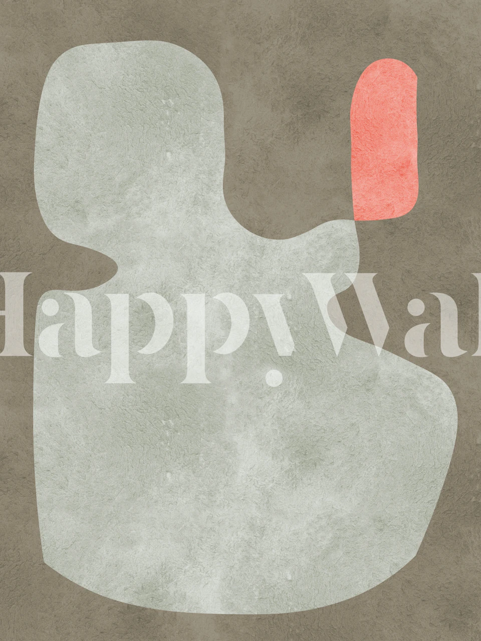 Geometric modern art wallpaper in a room