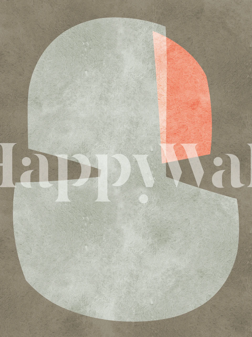 Geometric modern art Tapete in einem Raum